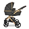Cochecito de bebé RIMINI Premium con modo de moisés Black Jasper